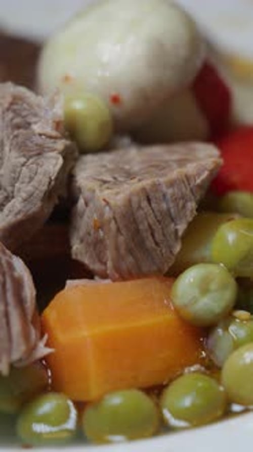 Delicious Beef Stew with Fresh Vegetables Cooked Perfectly