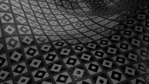 Abstract Geometric Wavy Pattern Loop Background