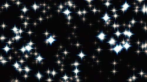 Twinkling Stars Glitter Overlay Background