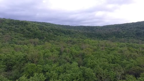 Aerial mountain view