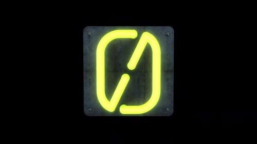 Number Zero Neon Sign