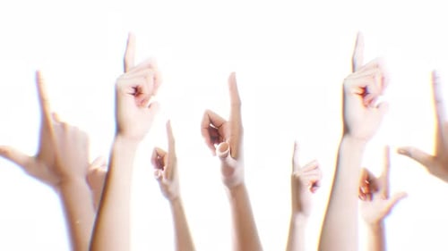 Spinning Pointing Hands