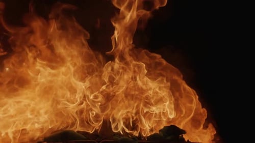 Brennende Feuertextur für mehrschichtige visuelle Effekte, Feuertextur mit realistischer Flammenbewegung, Flammen