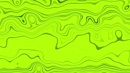 Líneas curvas abstractas de color verde líquido