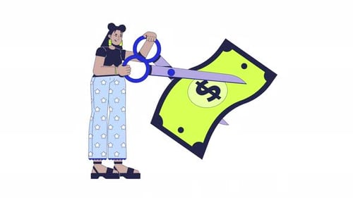 Tax cut 2D animation