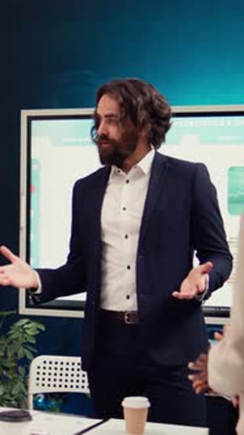 Coworkers From Global Business Enterprise Sharing Ideas for Products or Services