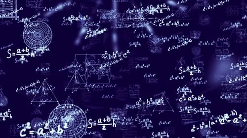 Animated Science and Mathematics Equations Background Loop