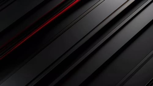 Sleek Black Lines with Red Glowing Accents Animated Background