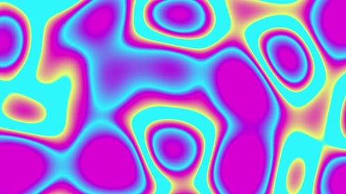 Flowing Neon Abstract Liquid Shapes Loop Background