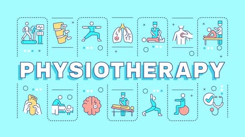 Animated Flat Design Physiotherapy and Health Medical Icons