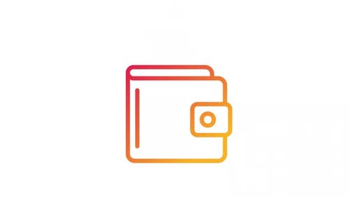 Animated Money Asset Gradient Icon