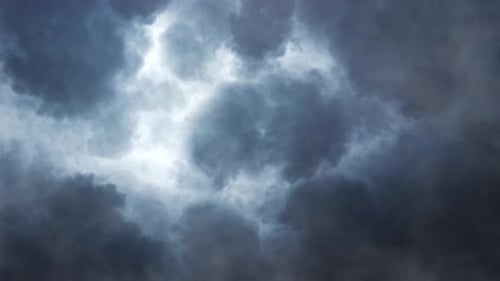 Rolling Storm Clouds in Timelapse Aerial Footage