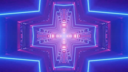 Kaleidoscope Neon Tunnel light disco