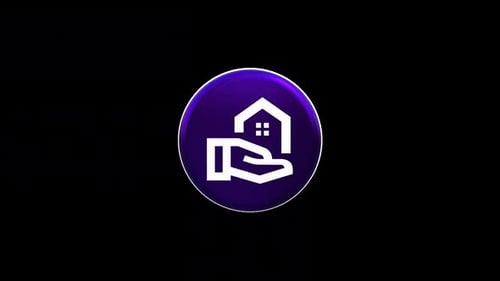 3D Spinning Real Estate Property Icon Animation