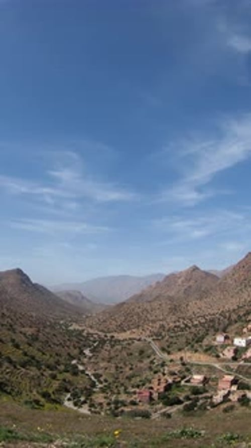 Atlas Mountains Morocco in Vertical
