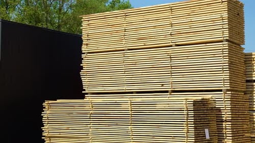 Wooden Boards Lumber Industrial Wood Timber Pine Wood Timber Lumber Warehouse