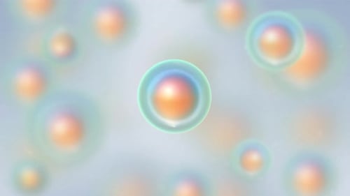 Microscopic Cells Dividing and Multiplying Animation