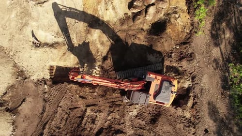 Excavator Working