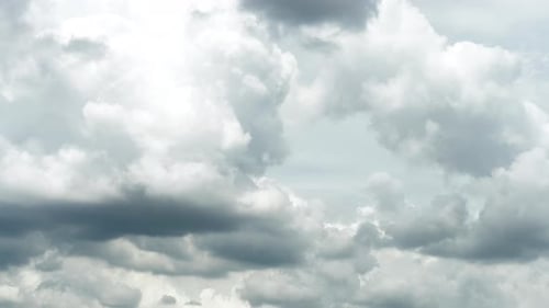 Clouds Drifting Across a Blue Sky