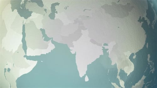 Global Map Country Highlight Earth Zoom Animation