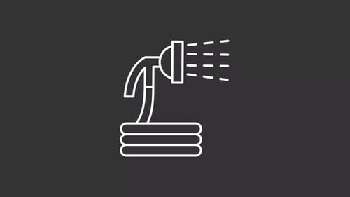 Garden hose white line animation