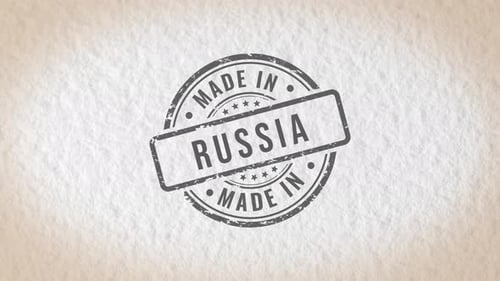 Made In Russia Stamp