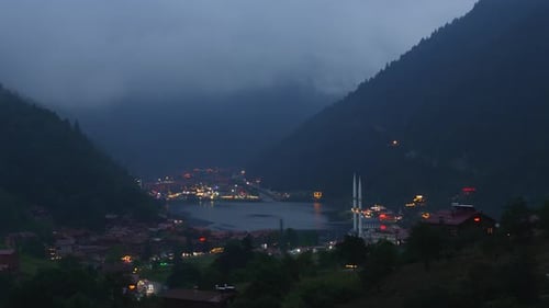 Timelapse dans la région d'Uzungol en Turquie.
