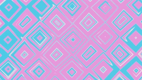 Blue and Pink Abstract Background With Squares