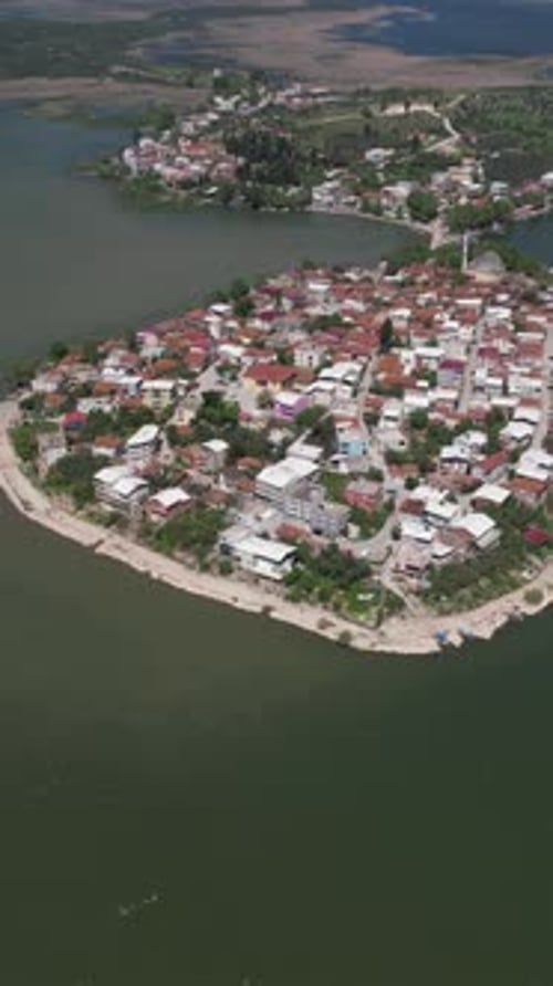 Aerial Golyazi Village In Bursa