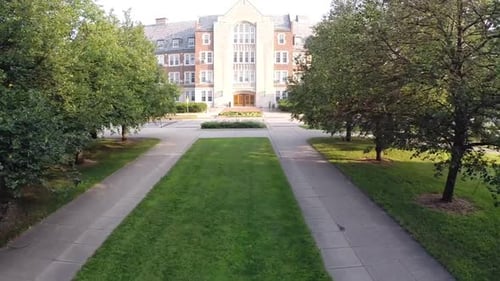 Michigan State University Aerial fly by