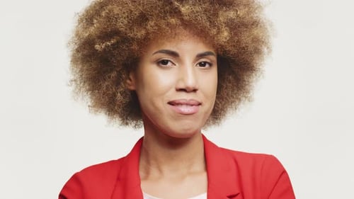 Confident Woman with Bright Smile