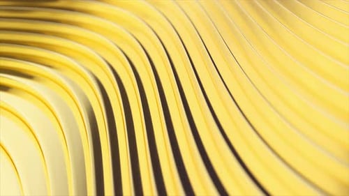 Fluid Golden Waves Abstract Motion Background