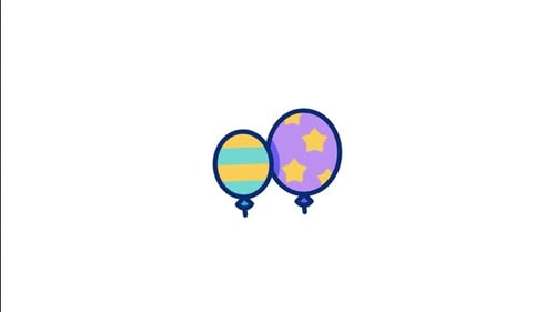 Animiertes Symbol für Luftballons