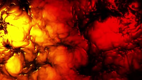 Dynamic Abstract Fiery Fluid Background Loop