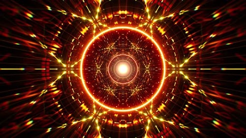 Effet tunnel de lumière vive texturé à motif brûlant