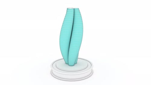 Architecture Drawing of a Futuristic Building Able to Loop Endless