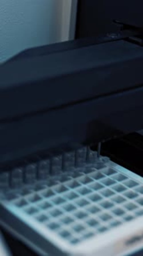 Medical Lab Equipment Processing Samples