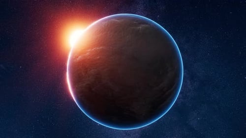 Planet in the outer space