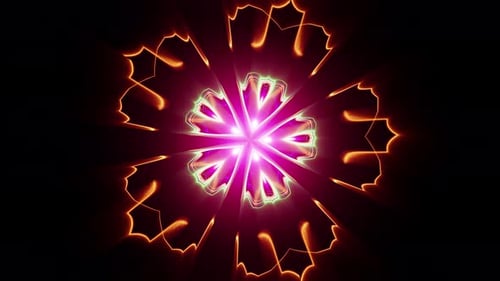 Mandala Colorful Abstract Kaleidoscope Vfx Vj Loop Background 3d Render. Trippy Psychedelic Art