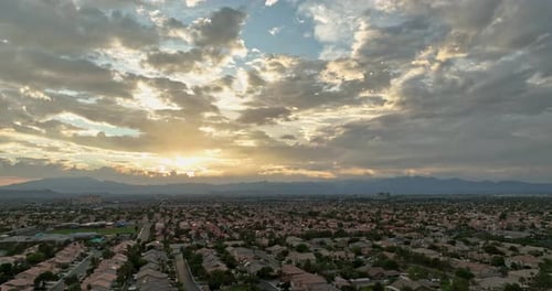 Dramatisch Sonnenuntergang