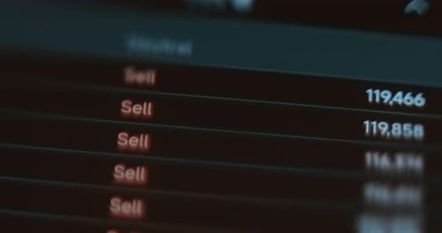 Sell Orders for Selling Cryptocurrency