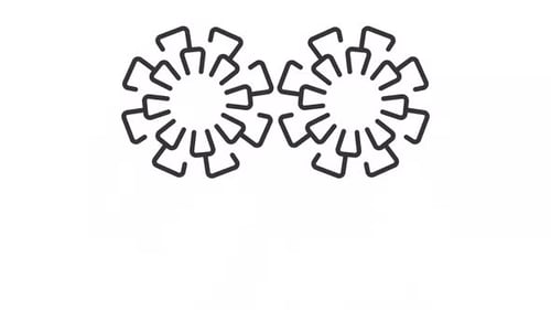 Abstract Geometric Expanding Rotating Shapes Animation