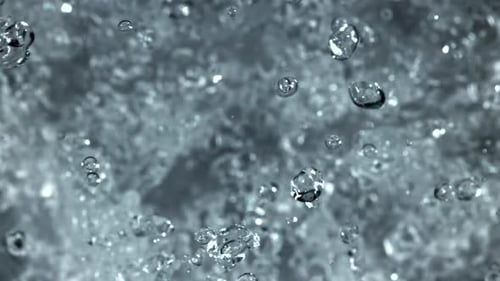 Water Droplets in Flight Filmed on a Highspeed Camera at 1000 Fps