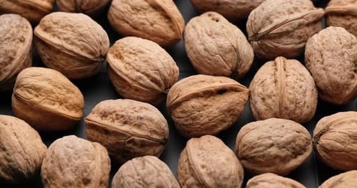 Heap of Walnuts in Shells