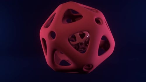 Looped 3D Red Spheres Animation