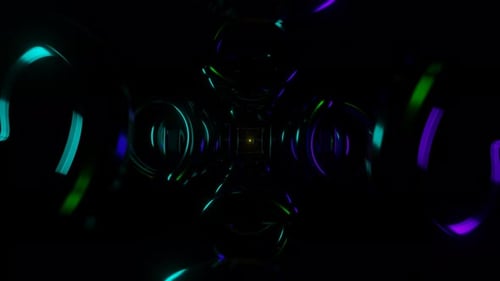 Enchanting and Vibrant Seamless Loop with Mesmerizing Strobing Surreal Scifi Colors