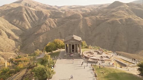 Garni Temple In Armenia (Tilt Up)