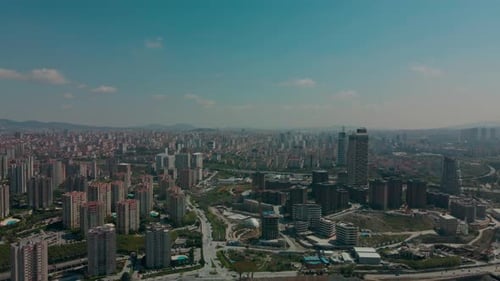 istanbul city aerial view, Atasehir Istanbul Turkey