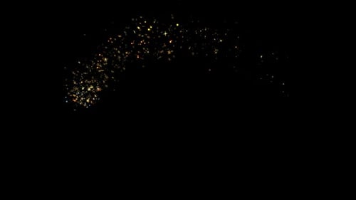 Gold Luxury Sparkling Glitter Star Dust Trail Particles