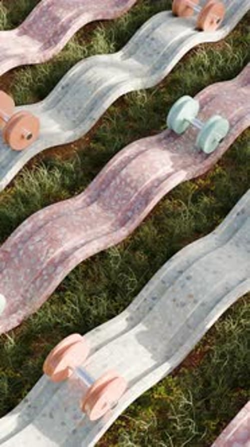 Slide Balls Loop 3D-Animation